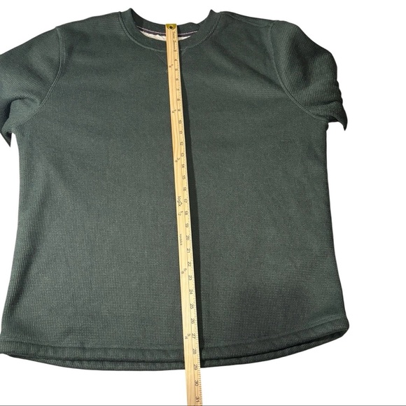 The B.C. Clothing Co. Men’s XL Green Fleece Lined Waffle Knit Thermal Sweatshirt - Picture 15 of 16